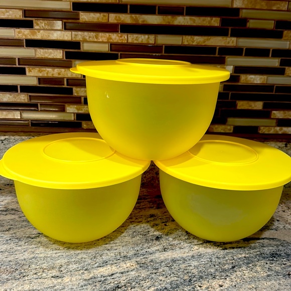 Tupperware Kitchen Tupperware 25l Impressions Bowl Set With Lids